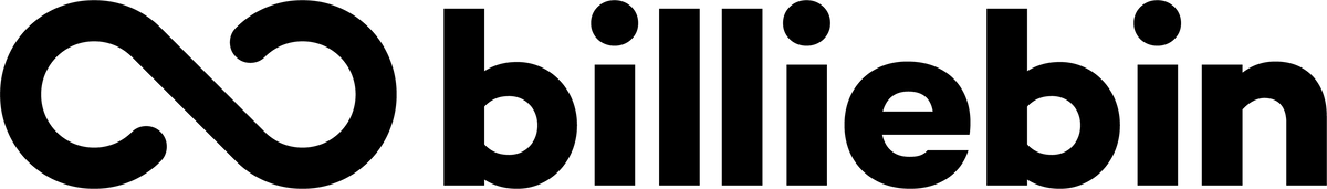 Logo van Billiebin in het zwart